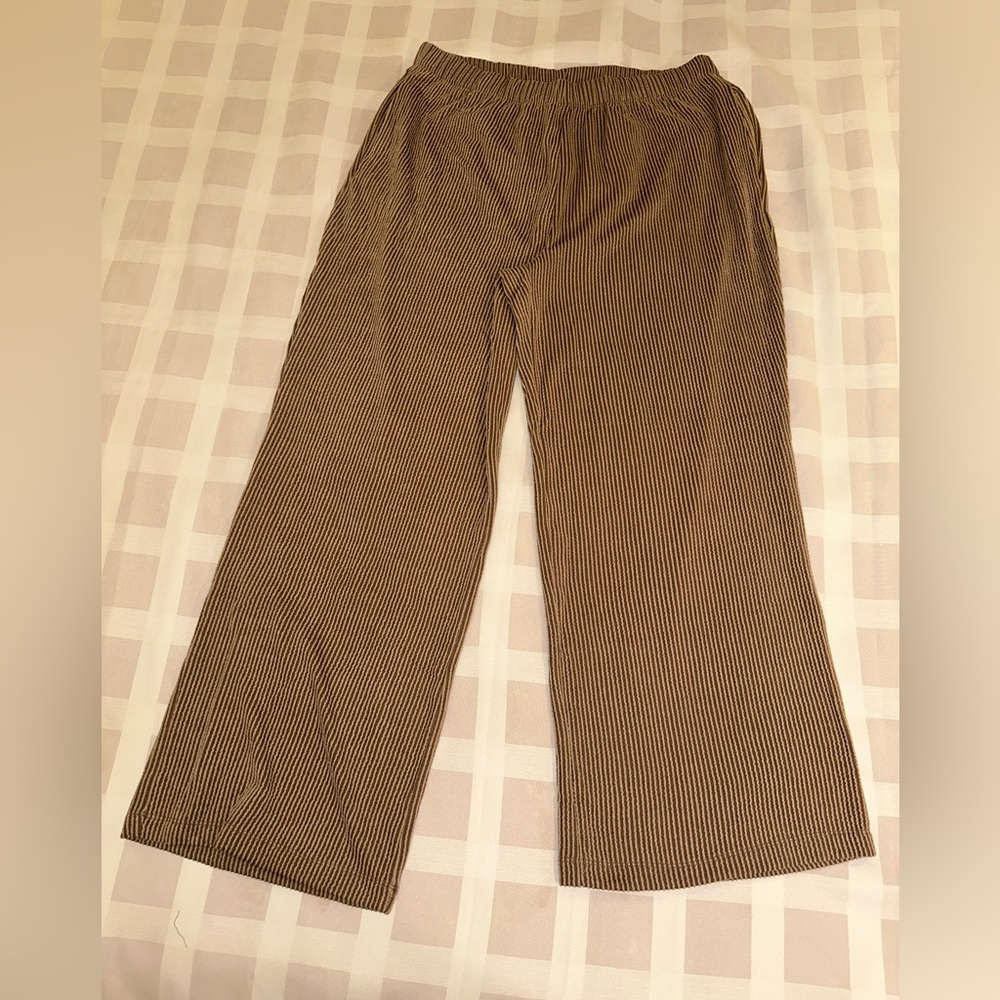 Dear Scarlett Ribbed Wide-Leg Lounge Pants